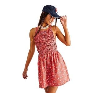 FP Movement by Free People Red Backless Dress